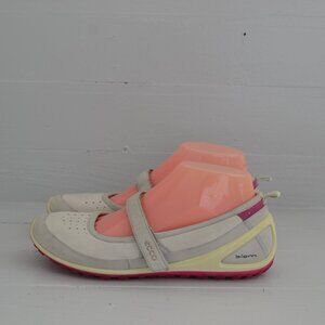 Ecco Tan Hook And Loop Flats Women's 7.5 (38) Mary Jane Sneakers Biom Shoes